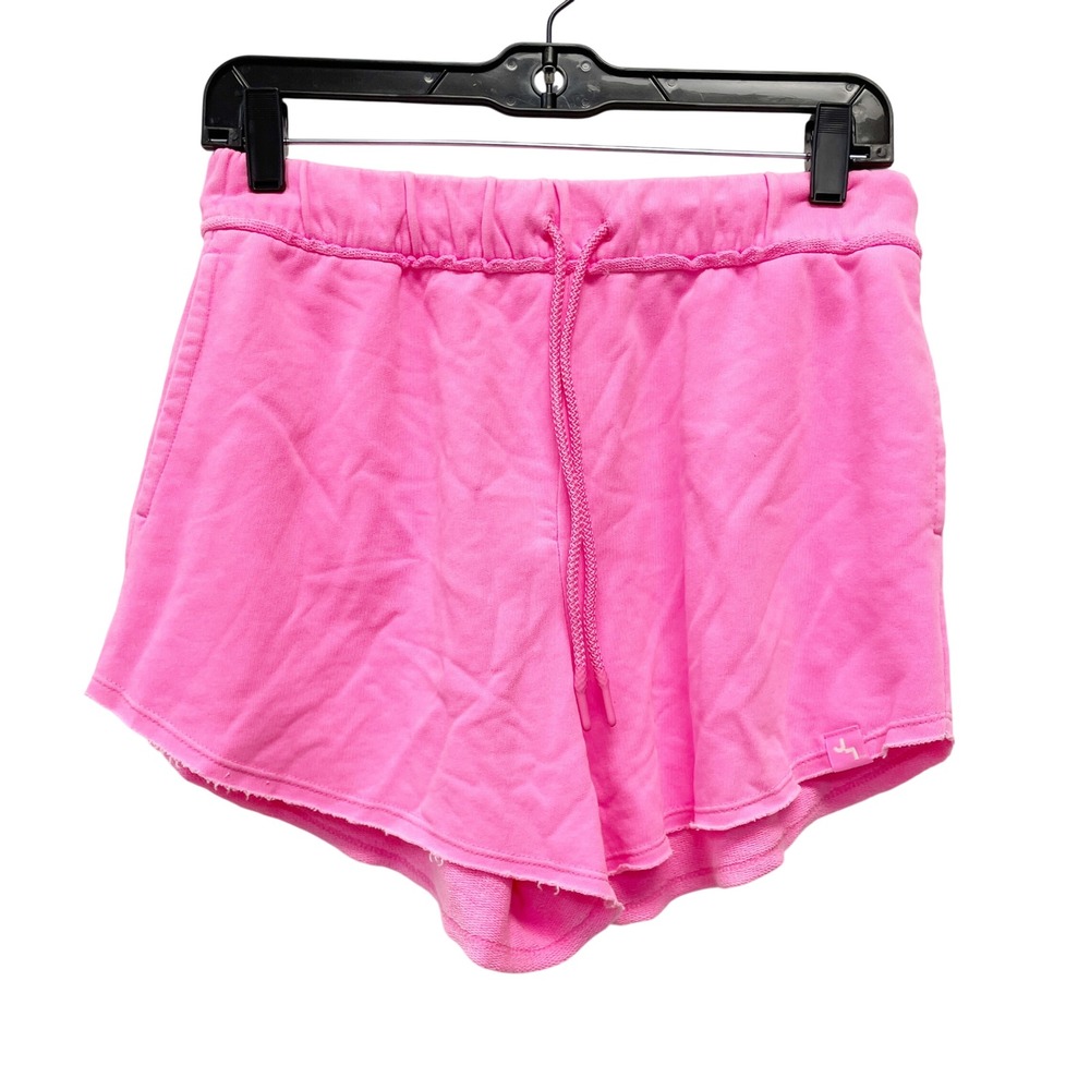 JoyLab Women's Pink Raw Hem Drawstring Athletic Sweat Shorts Size Small